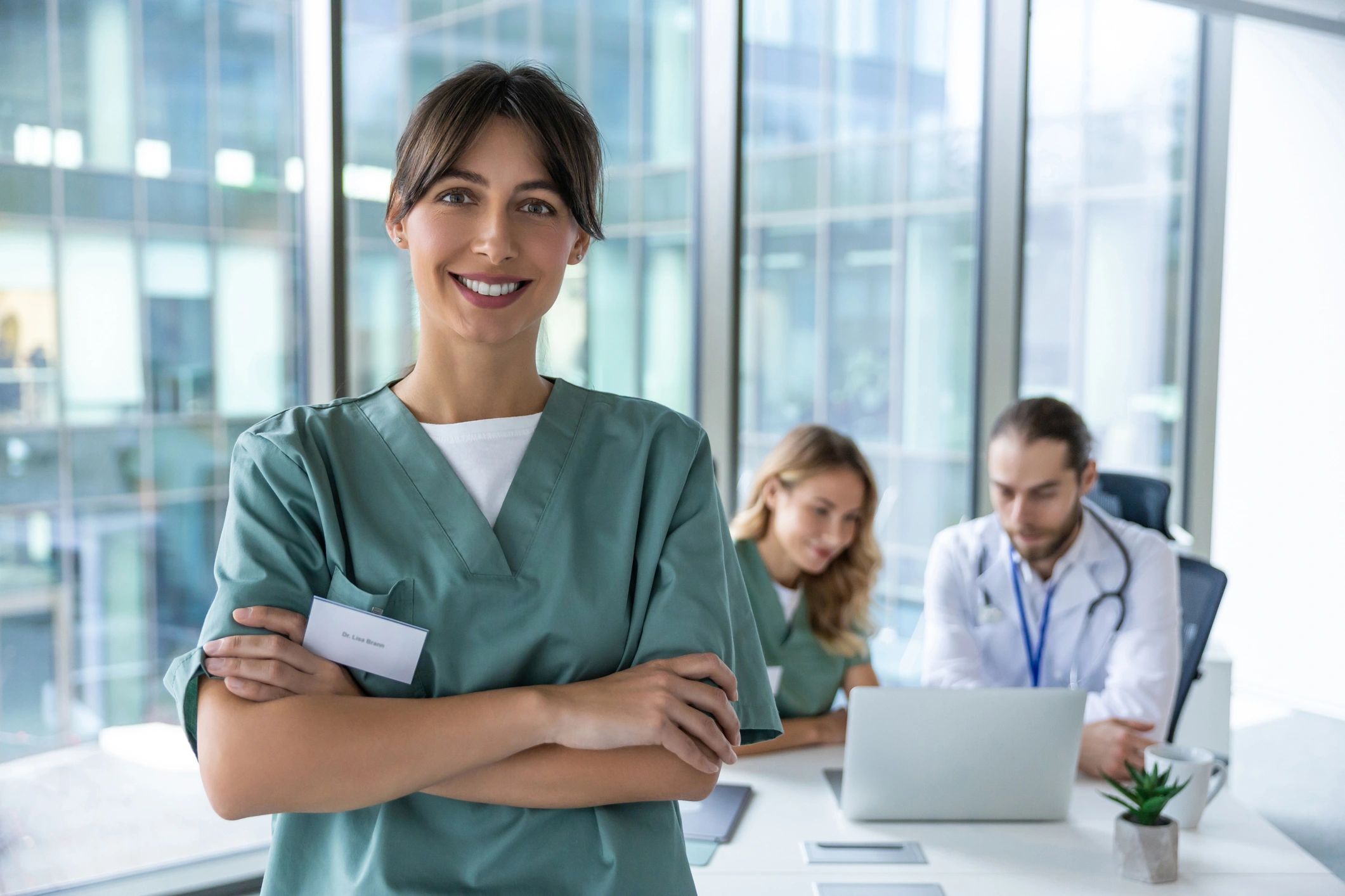 Doctor reviewing patient chart